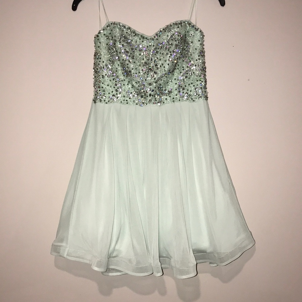 Aquamarine Mini Formal Dress